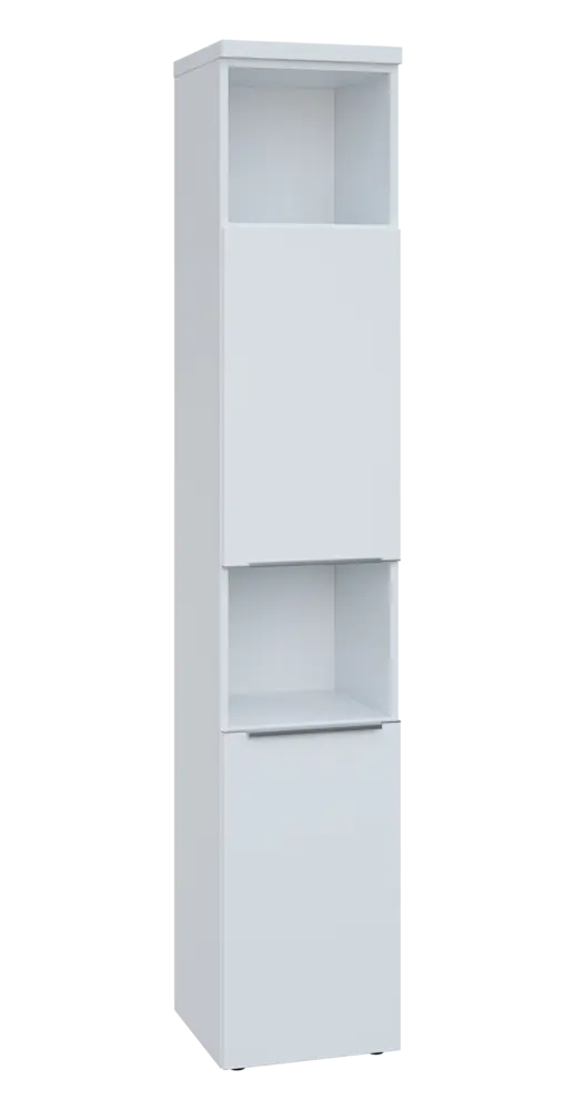 SIN 6 - 42DN2 kancelářská skříň, 2-dveřová/nika, pravá, 2170x400x400, bílá